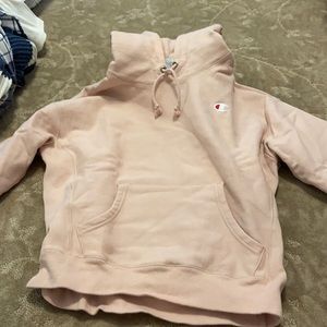 pink champion hoodie